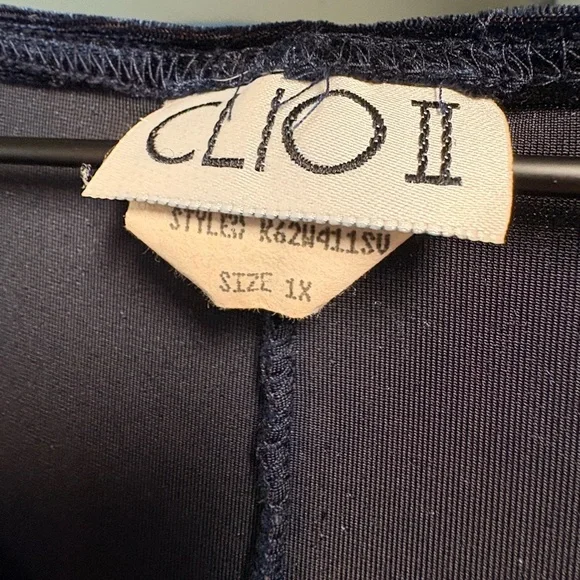 Vintage Blue Velvet Dress - Picture 3 of 8